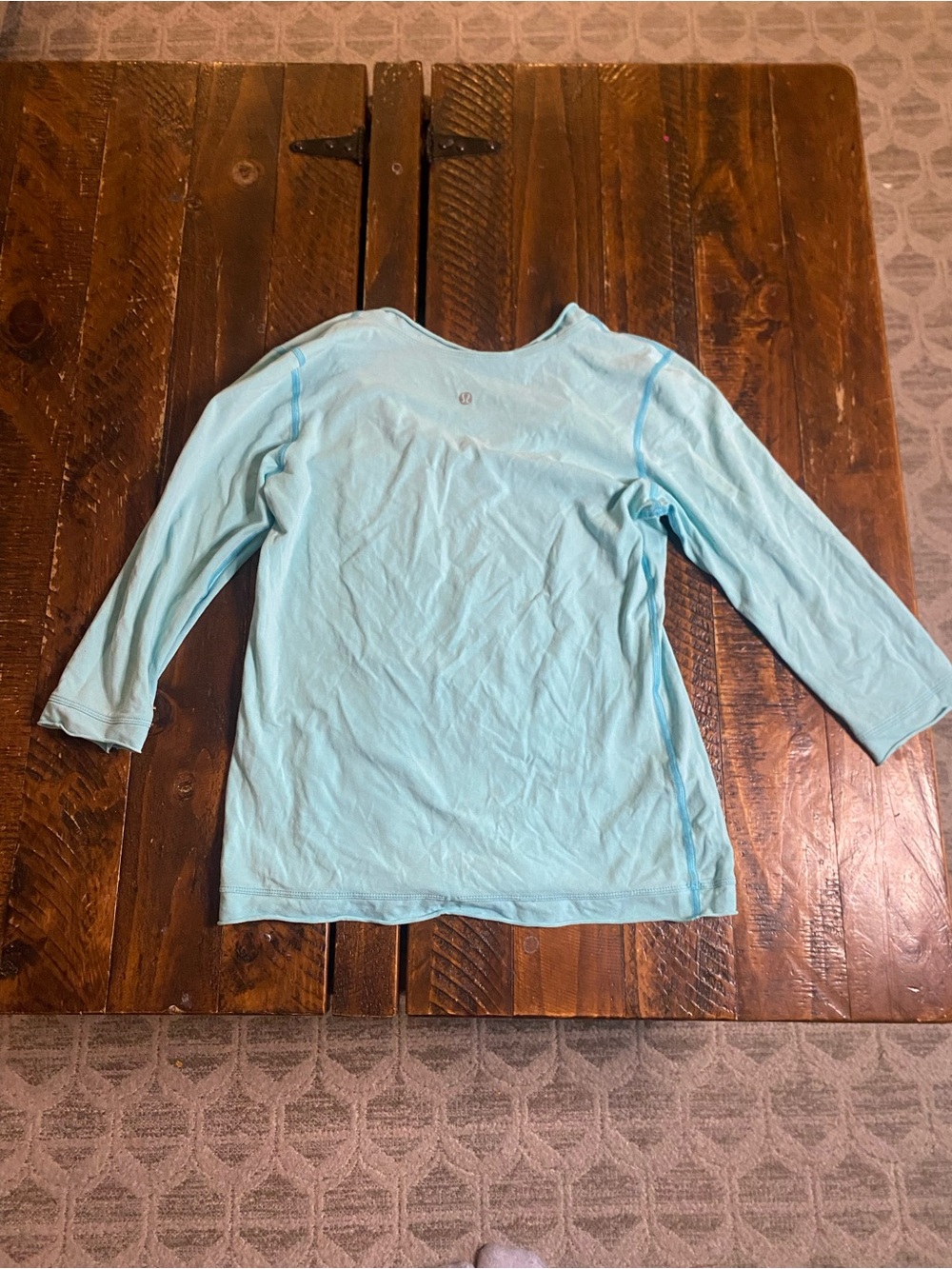 lululemon athletica Light Blue Long Sleeve Top